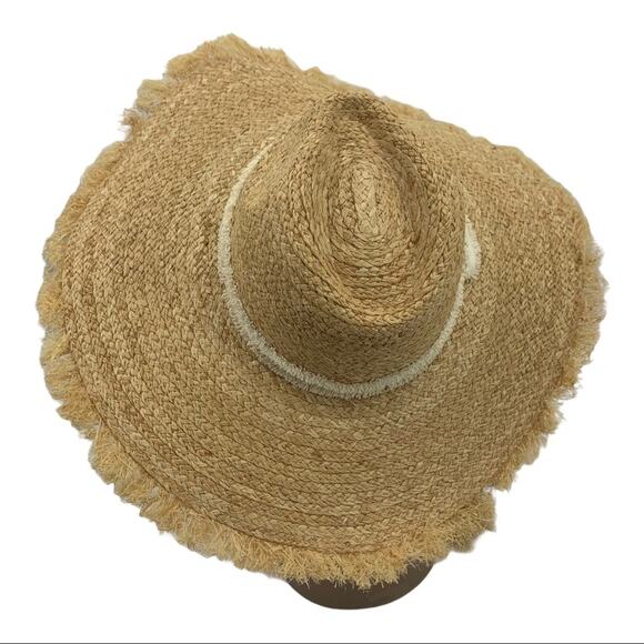 Hat Attack 100% Raffia Straw Cover Up Sun Hat NWT - Picture 5 of 13